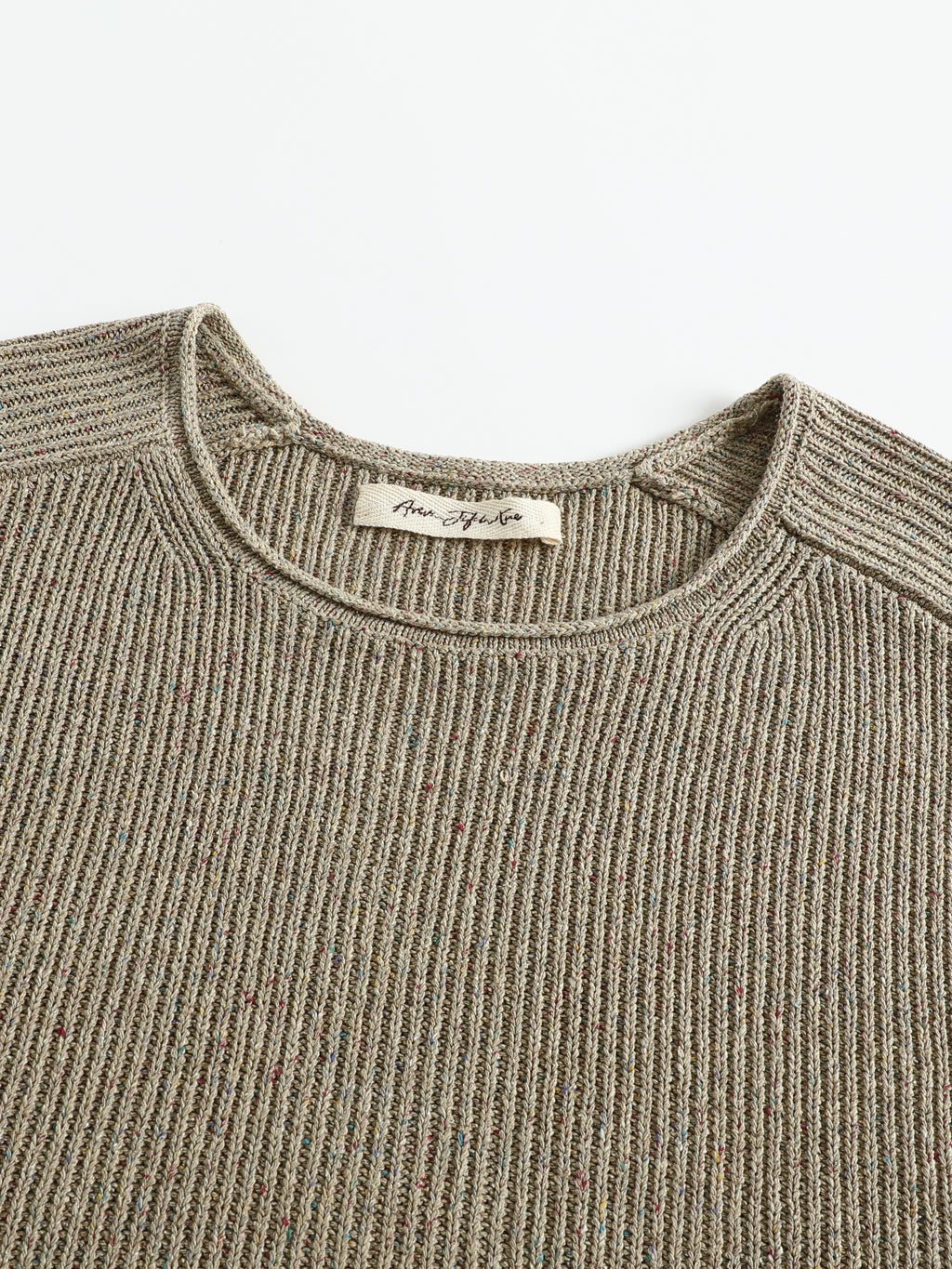 Sleeveless Knit Arc Top