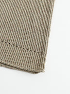 Sleeveless Knit Arc Top