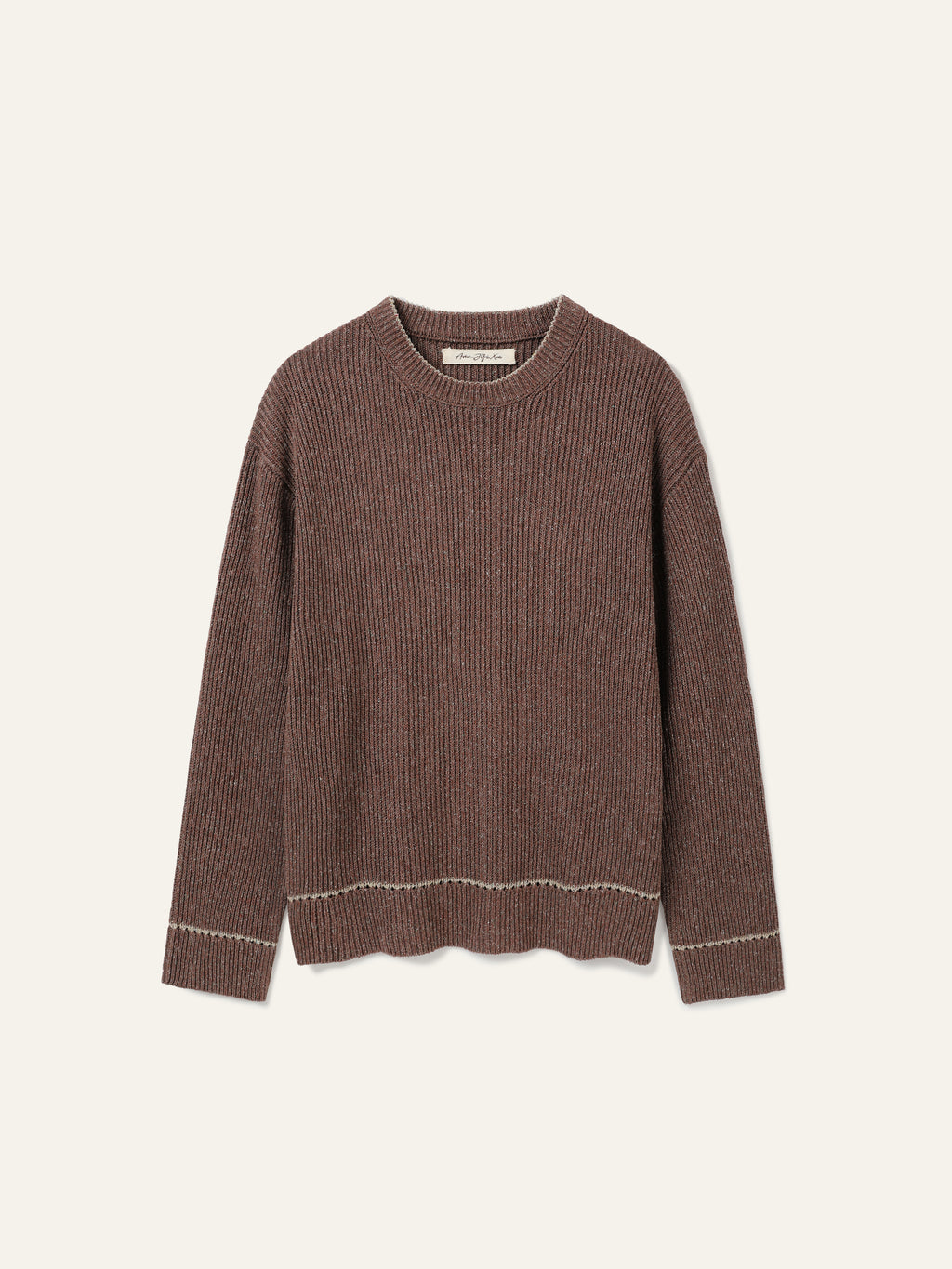 Contrast Crewneck