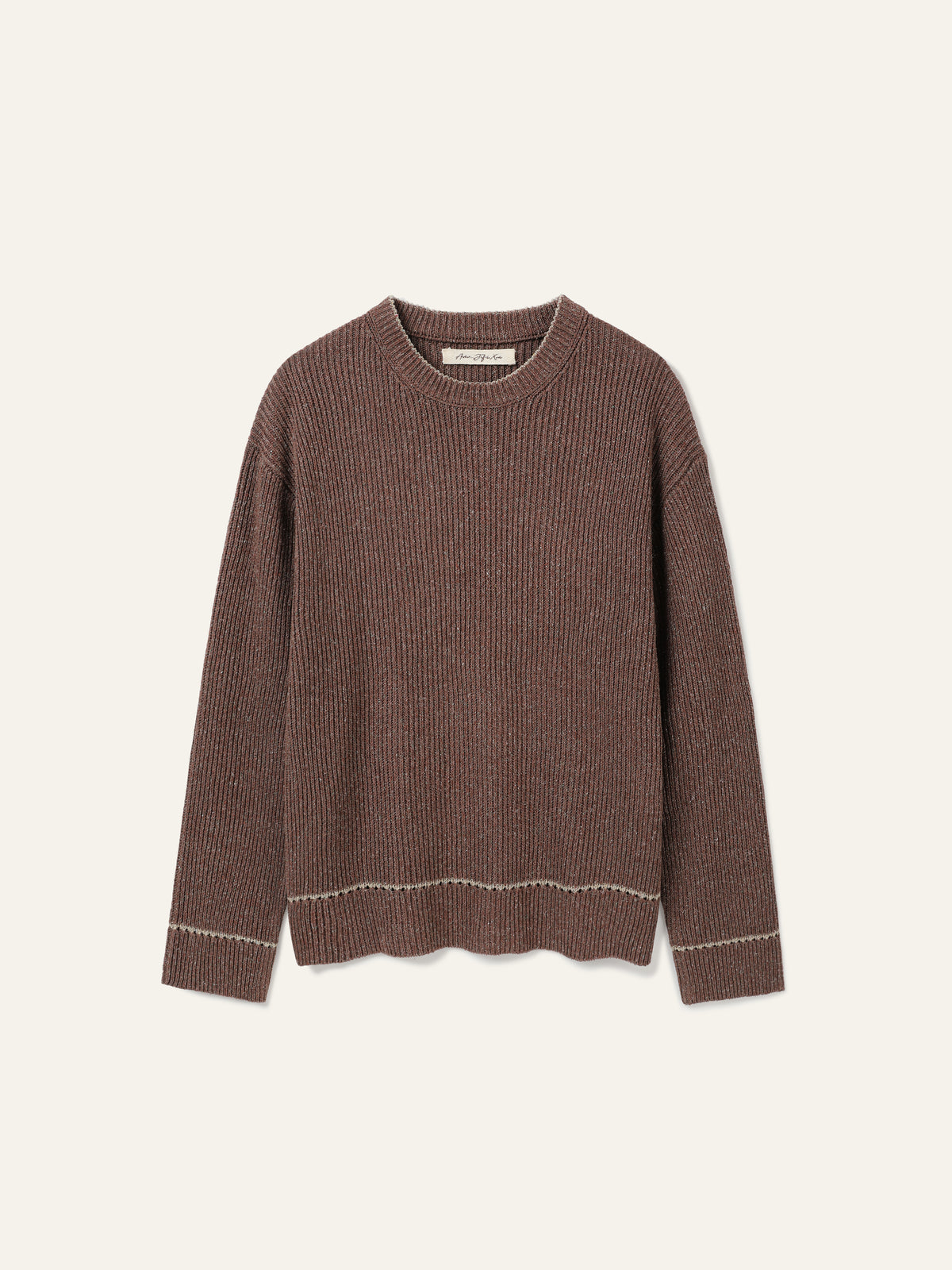 Contrast Crewneck